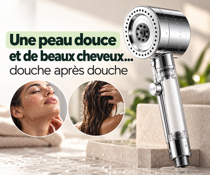 Pommeau de douche filtrant + Pack associé